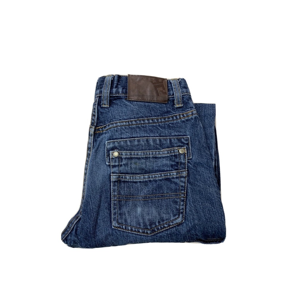 RAW‎ Edge Denim Girls Clothes Size 18 Blue Straight Kids Jeans